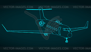 Private business isometric blueprint - vector clipart