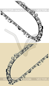 Chainsaw tire and chainsaw chain - vector clipart