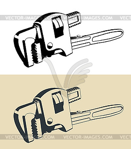 Adjustable wrench - vector EPS clipart