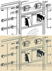 Control panel - vector clip art