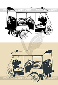 Tuk-tuk s - vector clip art