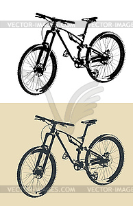 Трейловый велосипед - изображение в формате EPS