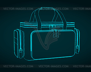 Схема сумки первой помощи - векторный дизайн