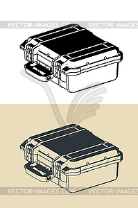 Rugged shockproof case - vector image