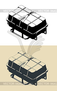 Liferaft s - vector EPS clipart