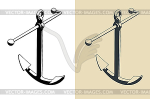 Kedge anchor - vector clipart