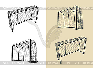 Mini-football gates s - vector clip art