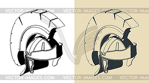 Шлем римского легионера - векторный клипарт
