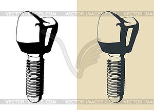 Dental prosthesis s - vector image