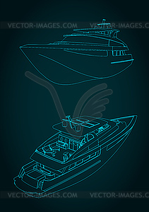 Чертежи яхт - клипарт в векторе / векторное изображение