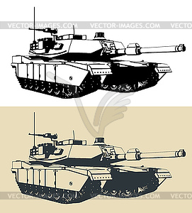 M1 Abrams s - vector clipart