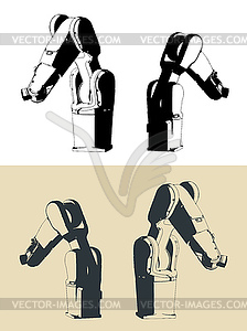 Industrial robot s - vector image