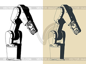 Industrial robot - vector clipart