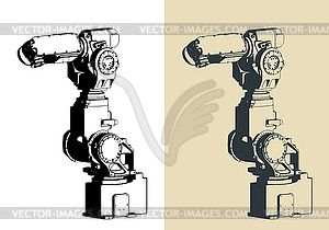 Robotic arm - stock vector clipart