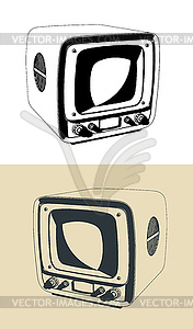 Retro television s - vector image