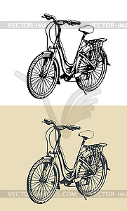 City ​​bike s - vector image