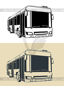 City ​​bus - vector clipart