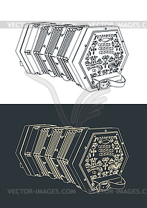 Concertina s - vector clipart