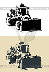 Landfill compactor s - vector clipart
