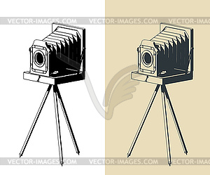 Retro camera - vector clipart