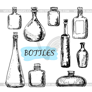 Bottles. Set of s - vector clipart