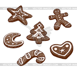 Gingerbread - vector clip art