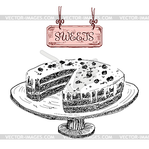 Sweets. Dessert - vector clipart