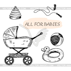 All for babies - vector image