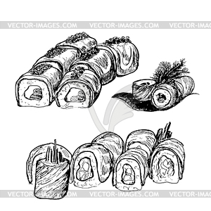 Sushi - vector clipart