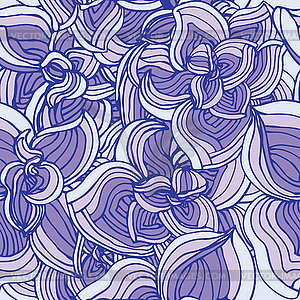 Flowers abstract seamless pattern - vector clipart