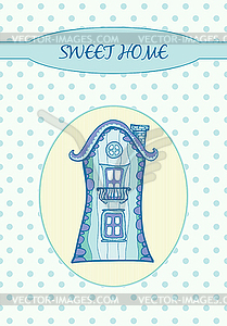 Sweet home - Card - vector image