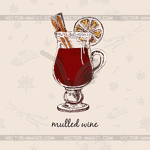 Mulled wine - vector image