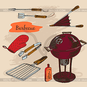 Barbecue collection - vector image