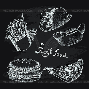 Fast food - vector clip art