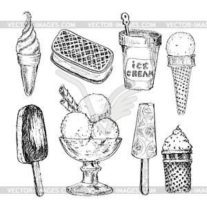 Ice cream - vector image