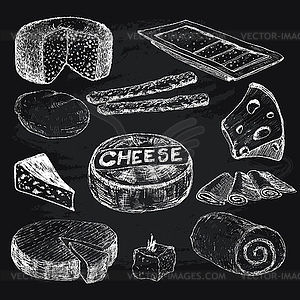 Сыр. Коллекция графических х - изображение в формате EPS