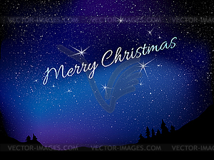 Merry Christmas. Star background - vector clipart