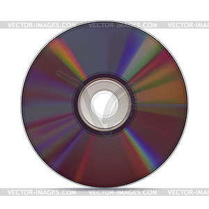 Realistic compact disc - royalty-free vector image