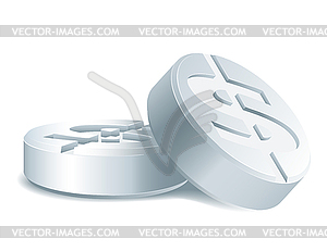 Money is cure-all - vector image