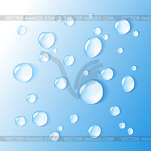 Water drops background - vector image