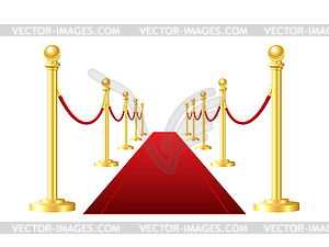 Red event carpet - vector clip art