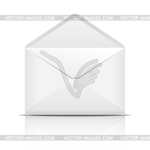 White open envelope - vector clipart