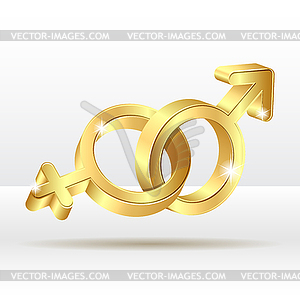 Male female symbol - vector image