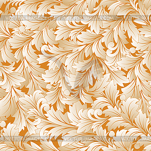 Seamless floral background - vector clipart