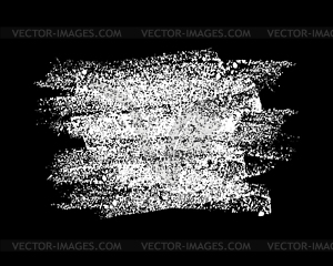 Chalk texture square banner on blackboard - vector image