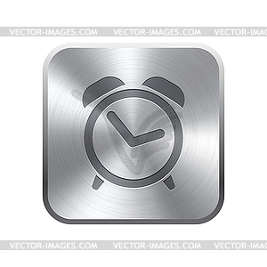 Alarm Clock icon button - vector clip art