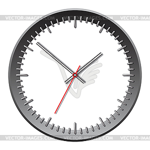 Wall mechanical clock - vector clip art