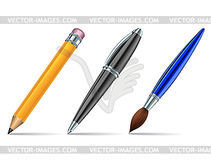 Pen tools - vector EPS clipart