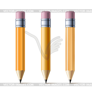 Yellow pencils - vector clipart