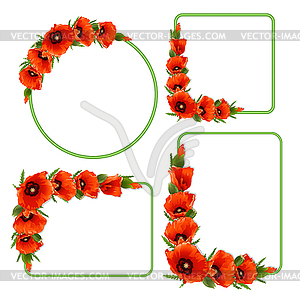 Floral frame - vector clipart